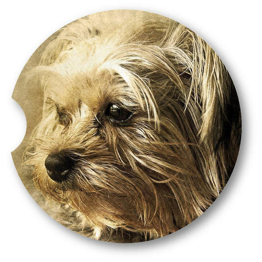 Yorkie/Yorkshire Terrier Car Coasters-Set of 2 - - Schoppix Gifts