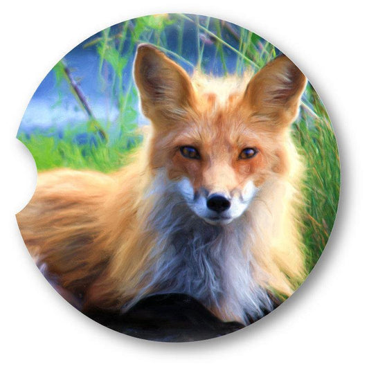 Wild Fox Car Coasters /set of 2 - Schoppix Gifts